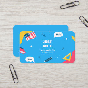 Engelse leraar ESL Instructor Visitekaartje