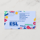 Engelse leraar ESL Visitekaartje (Voorkant)