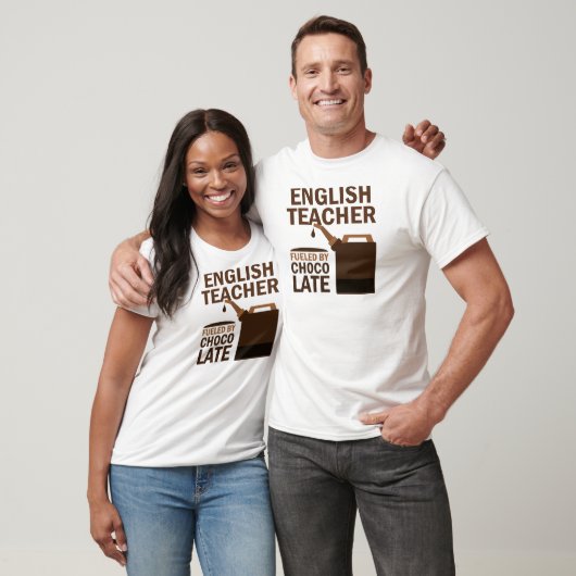 Engelse leraar (Funny) Chocolate T-shirt (Unisex)