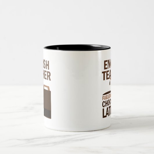 Engelse leraar (Funny) Chocolate Tweekleurige Koffiemok (Center)
