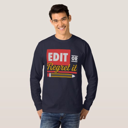 Engelse leraar geeft of betreur het t-shirt (Voorkant volledig)