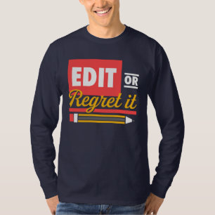 Engelse leraar geeft of betreur het t-shirt