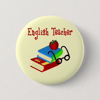 Engelse leraar geschenken ronde button 5,7 cm