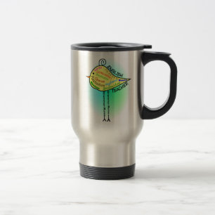 Engelse leraar "Grammar Bird" Gifts Reisbeker