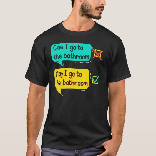 Engelse leraar Grammaticadocent School Grammaticus T-shirt (Voorkant)