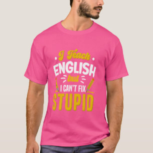 Engelse leraar grammaticapolitie t-shirt
