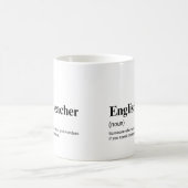 Engelse leraar grappige onderwijsdefinitie koffiemok (Center)