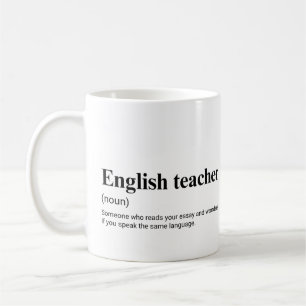 Engelse leraar grappige onderwijsdefinitie koffiemok