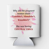 Engelse leraar Joke Gift pregnant Joke Gift Blikjeskoeler (Achterkant)