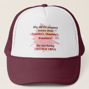 Engelse leraar Joke Gift pregnant Joke Gift Trucker Pet