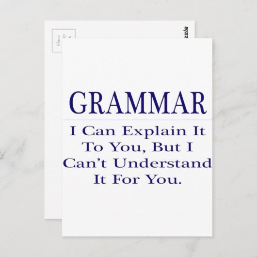 Engelse leraar Joke ... Verklaar niet begrijpen Briefkaart (Voorkant / Achterkant)