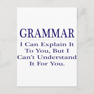 Engelse leraar Joke ... Verklaar niet begrijpen Briefkaart