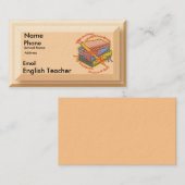 Engelse leraar Motto Visitekaartje (Voorkant / Achterkant)