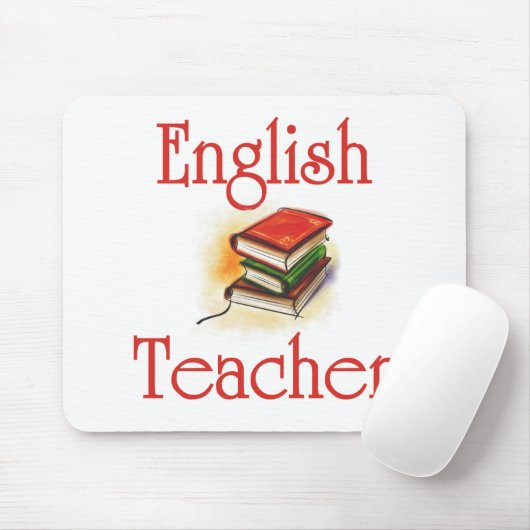 Engelse leraar Mousepad Muismat (Met muis)