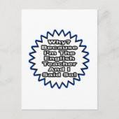 Engelse leraar... omdat ik dat zei briefkaart (Voorkant)