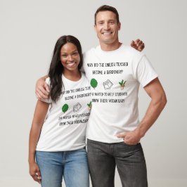 Engelse leraar Professor Garden Fun Teacher Joke T-shirt