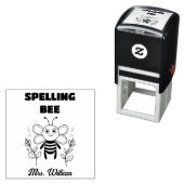 Engelse leraar spelling bij grading aanmoediging  zelfinktende stempel (In situ)