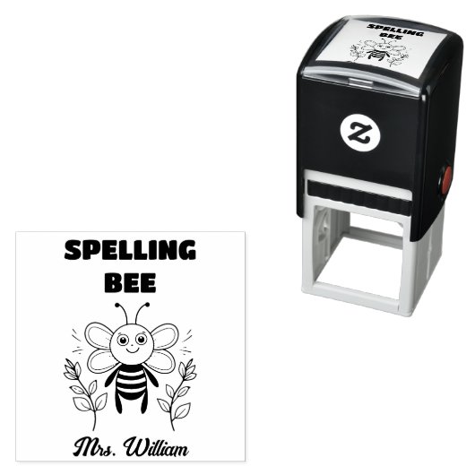 Engelse leraar spelling bij grading aanmoediging  zelfinktende stempel (In situ)