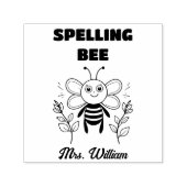 Engelse leraar spelling bij grading aanmoediging  zelfinktende stempel (Design)