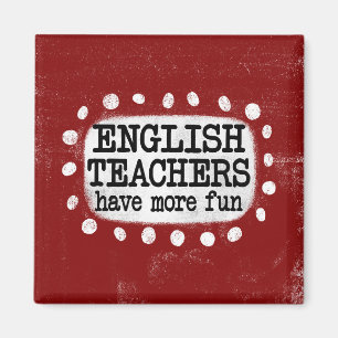 Engelse leraren hebben meer plezier in koelkastmag magneet