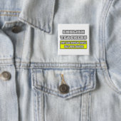 Engelse leraren... veel slimmer vierkante button 5,1 cm (In situ)