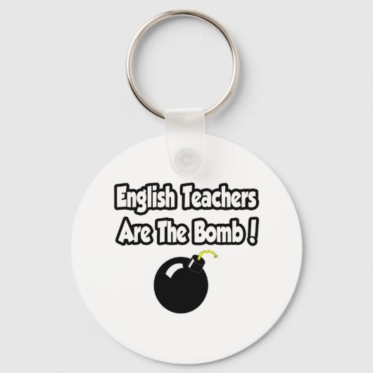 Engelse leraren zijn de bommenwerper! sleutelhanger (Voorkant)