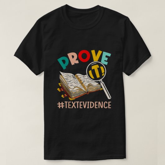 ENGELSE LEREN Bewijs van IT-tekst T-shirt (Design voorkant)