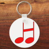 Engelse letter "H" Creëer van muzieknotities Sleutelhanger (Voorkant)