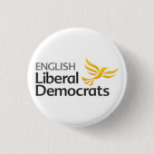Engelse liberale democraten ronde button 3,2 cm (Voorkant)