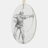 Engelse Longbowman Keramisch Ornament (Links)
