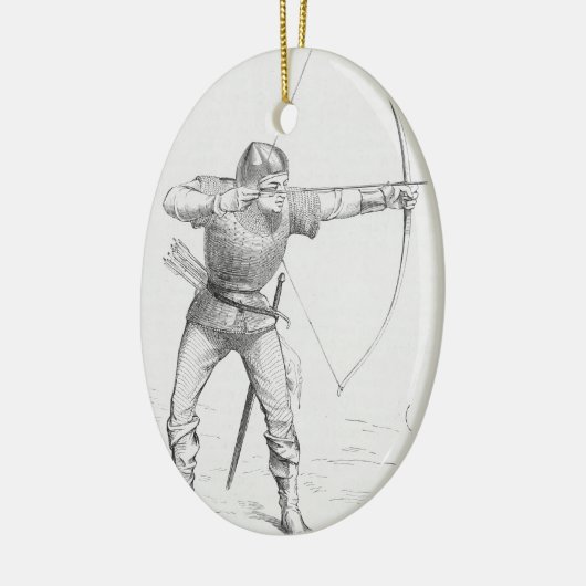Engelse Longbowman Keramisch Ornament (Links)