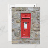 Engelse mailbox briefkaart (Voorkant / Achterkant)