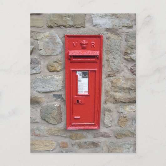 Engelse mailbox briefkaart (Voorkant)