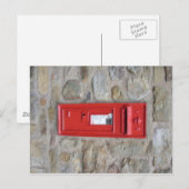 Engelse mailbox briefkaart (Voorkant / Achterkant)