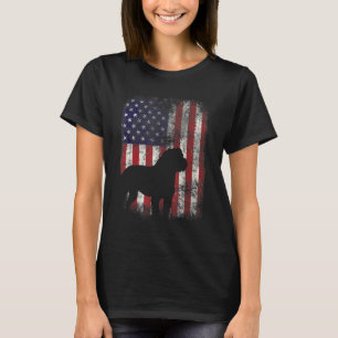 Engelse Mastiff Amerikaanse vlag USA Patriottische T-shirt