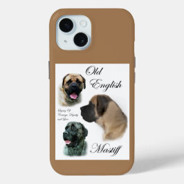 Engelse Mastiff Art iPhone 15 Case