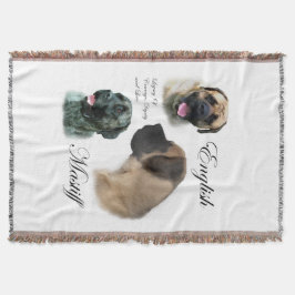 Engelse Mastiff Art Deken
