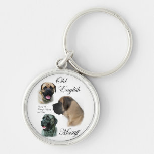 Engelse Mastiff Art Sleutelhanger