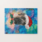 Engelse Mastiff Breed Dog Kerstmis Legpuzzel (Horizontaal)