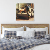 engelse mastiff canvas afdruk (Insitu (Slaapkamer))