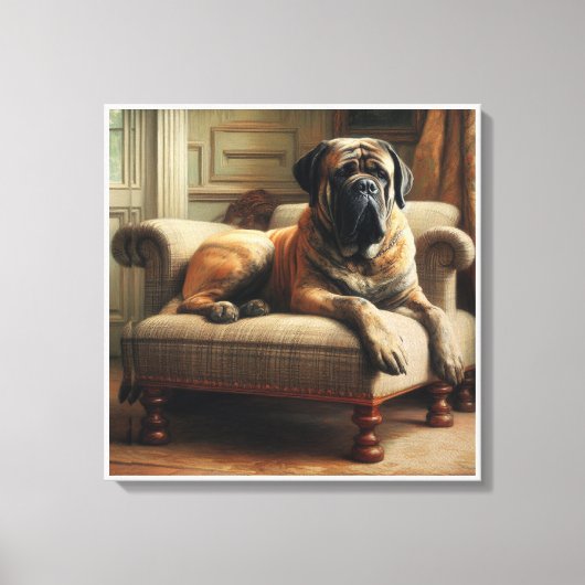 engelse mastiff canvas afdruk (Voorkant)