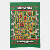 Engelse Mastiff Countdown Kerstman Advent Dog Theedoek (Verticaal)