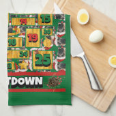 Engelse Mastiff Countdown Kerstmis Advent Hond Theedoek (Quarter Fold)