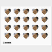 Engelse Mastiff dog "Snow Pose" foto sticker (Vel)
