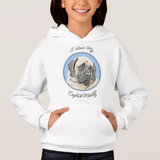 Engelse mastiff (Fawn)-schilderij - Oorspronkelijk (Voorkant)