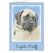 Engelse mastiff (Fawn)-schilderij - Oorspronkelijk (Voorkant)