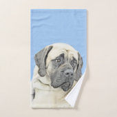 Engelse mastiff (Fawn)-schilderij - Oorspronkelijk Bad Handdoek (Handdoek)