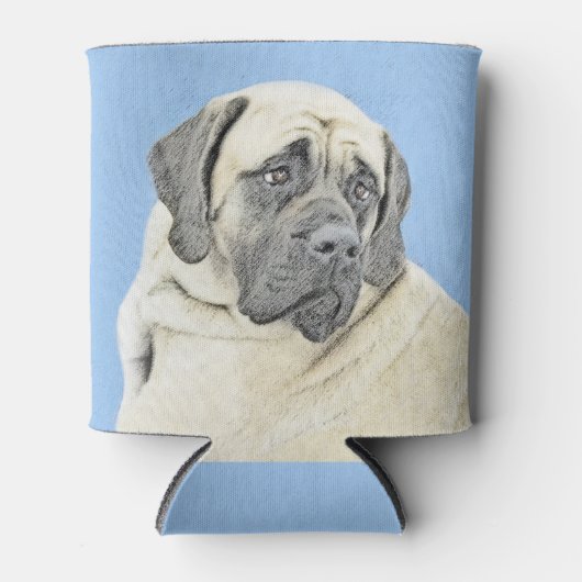 Engelse mastiff (Fawn)-schilderij - Oorspronkelijk Blikjeskoeler (Voorkant)