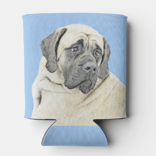 Engelse mastiff (Fawn)-schilderij - Oorspronkelijk Blikjeskoeler (Achterkant)