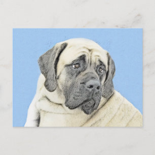 Engelse mastiff (Fawn)-schilderij - Oorspronkelijk Briefkaart